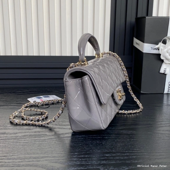 Hyper Peter CHANEL Handbag With Mini Top Handle CHANELassic 0805